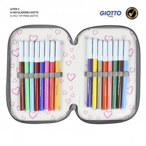 Estuche Triple Lentejuelas Minnie Disney