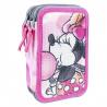 Estuche Triple Lentejuelas Minnie Disney