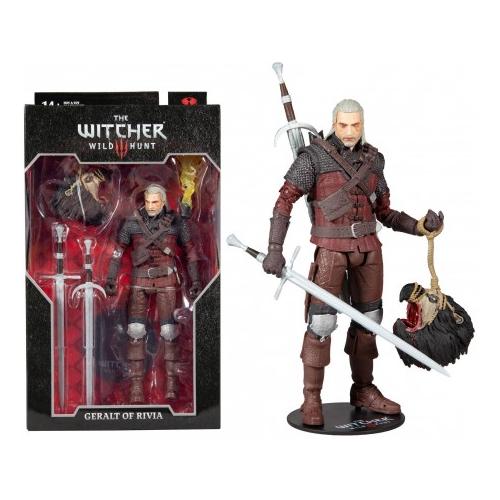 Figura Geralt Armadura Lobo The Witcher 3 18cm