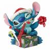 Figura Stitch Navideño Pintada a Mano Disney