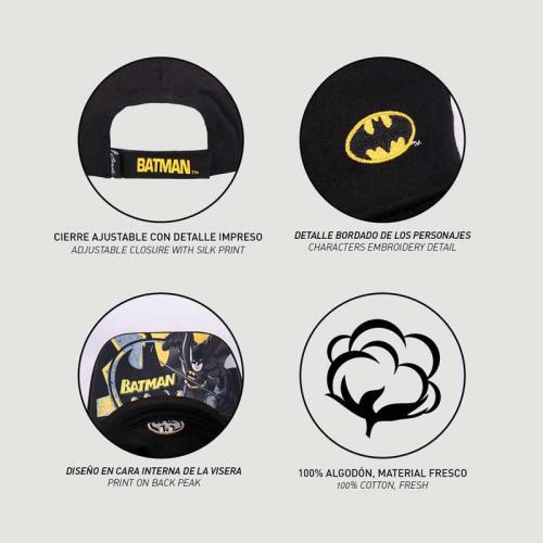 Gorra Infantil Logo Batman DC