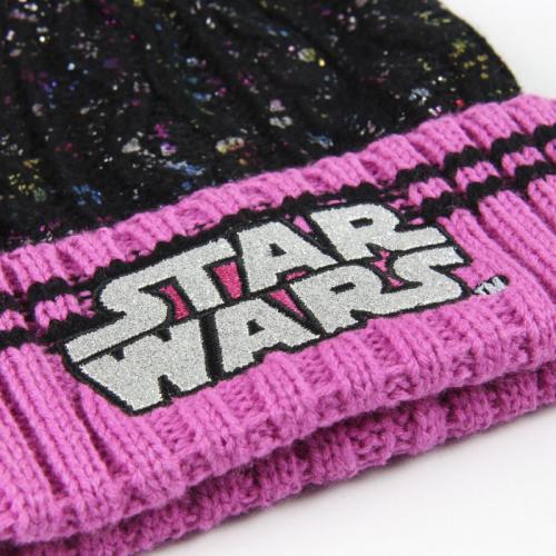 Gorro Star Wars Pompón Rosa