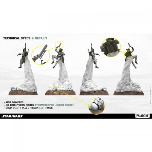 Lámpara Diorama The Mandalorian Boba Fett