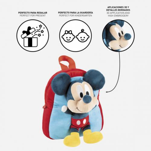 Mochila Guardería Peluche Mickey Disney