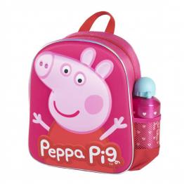 Mochila Botella Infantil Peppa Pig