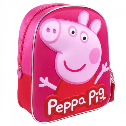 Mochila Infantil 3D Rosa Peppa Pig