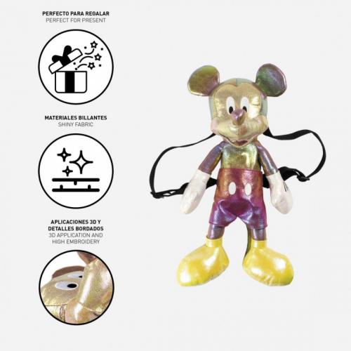 Mochila Infantil Peluche Multicolor Mickey Disney