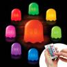 Pac-Man Lámpara Fantasma Multicolor con Mando a Distancia