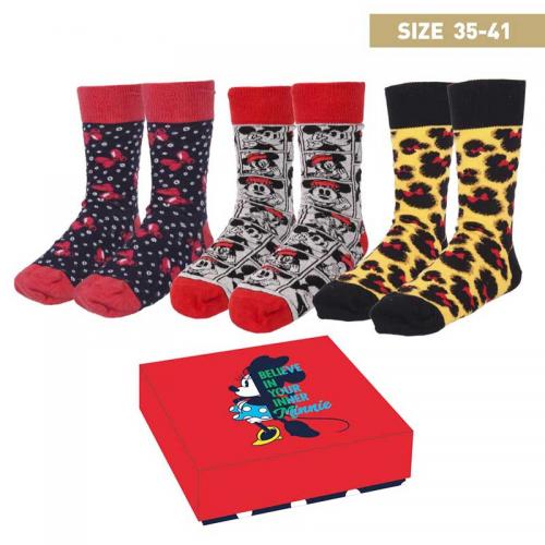 Pack Calcetines 3 Piezas Minnie