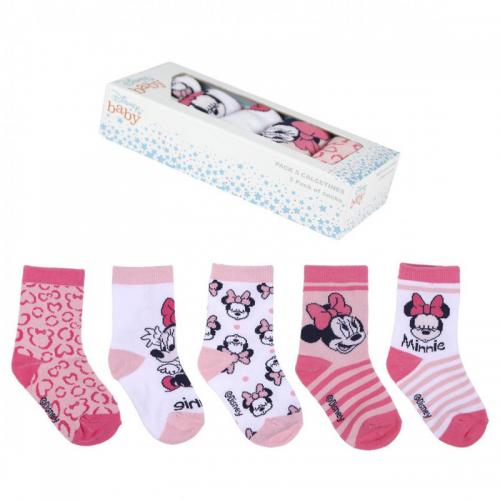 Pack Infantil Calcetines Minnie Disney Rosa