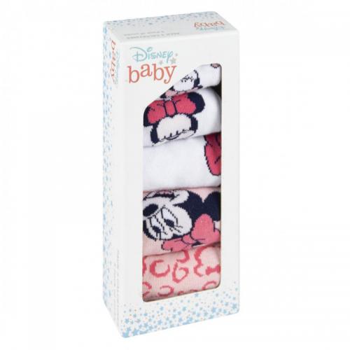Pack Infantil Calcetines Minnie Disney Rosa