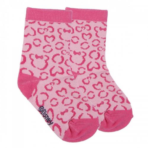 Pack Infantil Calcetines Minnie Disney Rosa