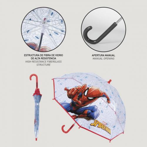 Paraguas Infantil Manual Spiderman Marvel