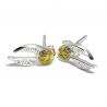 Pendientes Harry Potter Snitch Dorada Plata de Ley