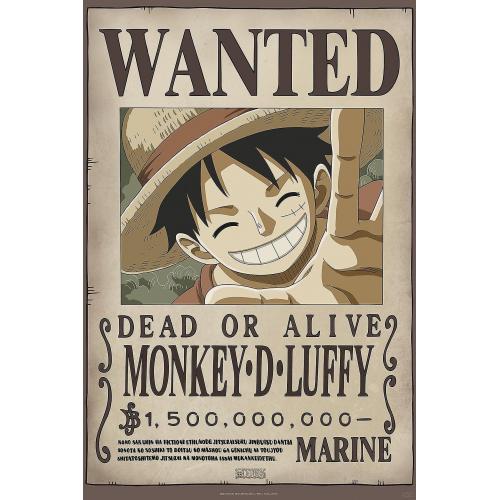 Póster One Piece Wanted Luffy