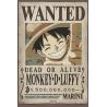 Póster One Piece Wanted Luffy