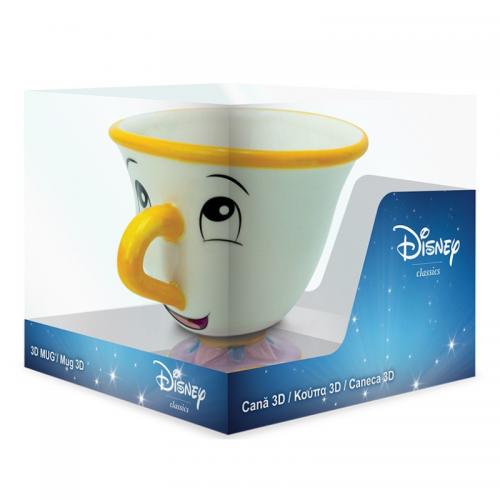 Taza 3D La Bella y La Bestia Chip 250ml