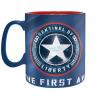 Taza Grande El Capitán América Marvel Azul