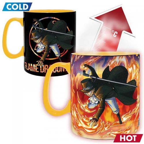 Taza Térmica Grande One Piece Luffy & Sabo