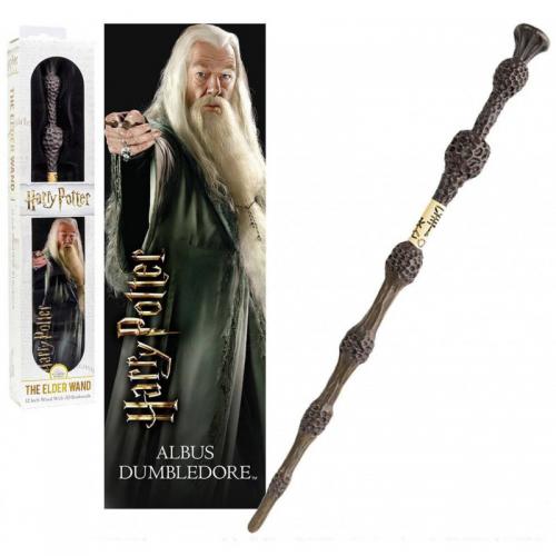 Varita Albus Dumbledore Y Marcapáginas 3D Harry Potter